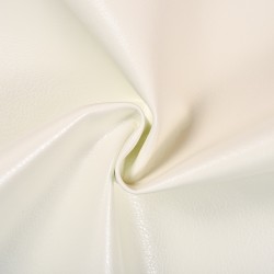 Ткань Дерматин (Кожзам) для мебели (Ширина 138см), цвет Белый (на отрез) в Рузе