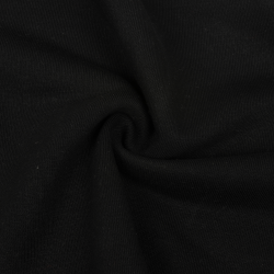 Ткань Футер 3-х нитка (Ширина 1,85 м), цвет Черный (на отрез) в Рузе