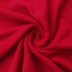 Флис Односторонний 130 гр/м2, цвет Красный (на отрез)  в Рузе