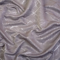 Ткань Блэкаут для штор светозатемняющая 75% (Ширина 280см) &quot;Ледовое тиснение цвет Серый&quot; (на отрез) в Рузе