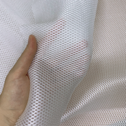 Сетка 3D трехслойная Air mesh 160 гр/м2 (Ширина 150см), цвет Белый (на отрез) в Рузе
