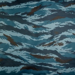 Ткань Oxford 210D PU (Ширина 1,48м), камуфляж &quot;Камыш Синий&quot; (на отрез) в Рузе