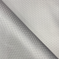 Ткань Oxford 300D PU Рип-Стоп СОТЫ, цвет Светло-Серый (на отрез) в Рузе