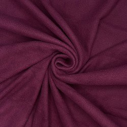 Ткань Флис Односторонний 130 гр/м2 (Ширина 150см), цвет Бордовый (на отрез) в Рузе