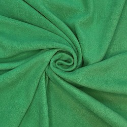 Ткань Флис Односторонний 130 гр/м2 (Ширина 150см), цвет Зелёный (на отрез) в Рузе