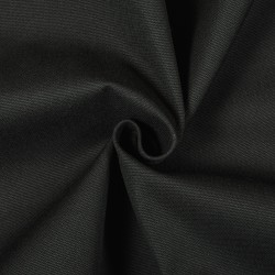 Ткань Канвас 35/65 (Ширина 150см), цвет Черный (на отрез) в Рузе