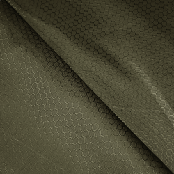 Ткань Oxford 300D PU Рип-Стоп СОТЫ, цвет Хаки (на отрез) в Рузе