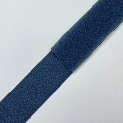 Контактная лента 25мм цвет Синий (велькро-липучка, на отрез) в Рузе
