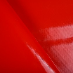 Ткань ПВХ 450 гр/м2, Красный (на отрез)  в Рузе