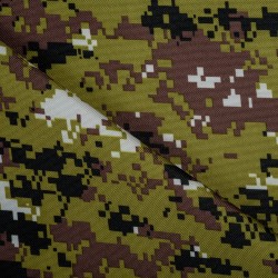 Ткань Oxford 600D PU (Ширина 1,48м), камуфляж Цифра Зеленая (на отрез) в Рузе