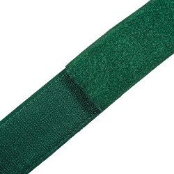 Контактная лента 40мм (38мм) цвет Зелёный (велькро-липучка, на отрез) в Рузе