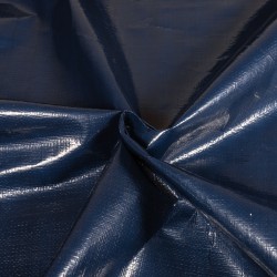 Тентовое полотно Тарпаулин 180 г/м2 (Ширина 2м), цвет Темно-Синий (на отрез) в Рузе