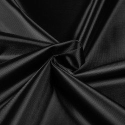 *Ткань Оксфорд 210D PU, цвет Черный (на отрез)  в Рузе