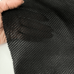 Сетка 3D трехслойная Air mesh 165 гр/м2 (Ширина 150см), цвет Черный (на отрез) в Рузе