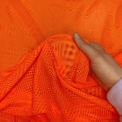 Трикотажная Сетка 75 г/м2, цвет Оранжевый (на отрез)  в Рузе